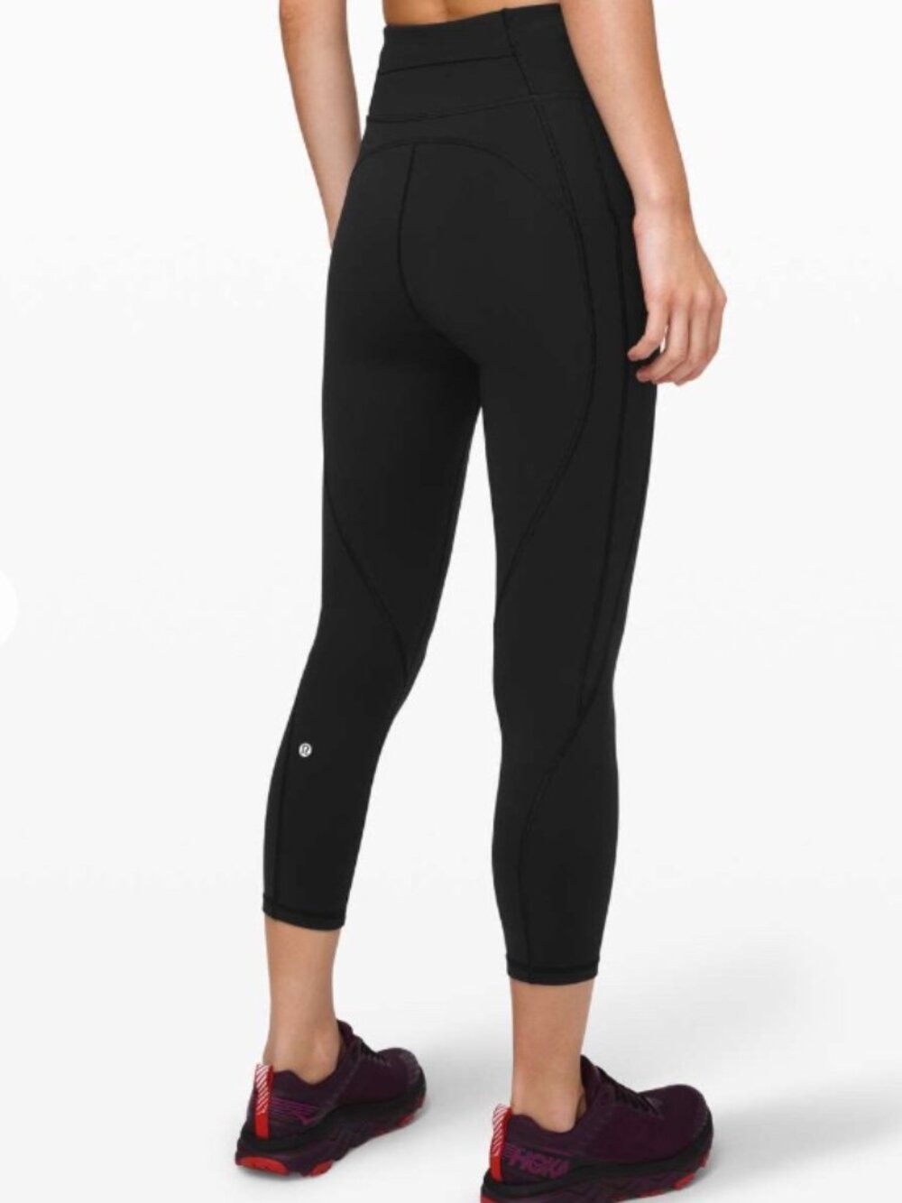 Lululemon Women's Time To Sweat Crop 23" Black Size 2 Full-On® Luxtreme
